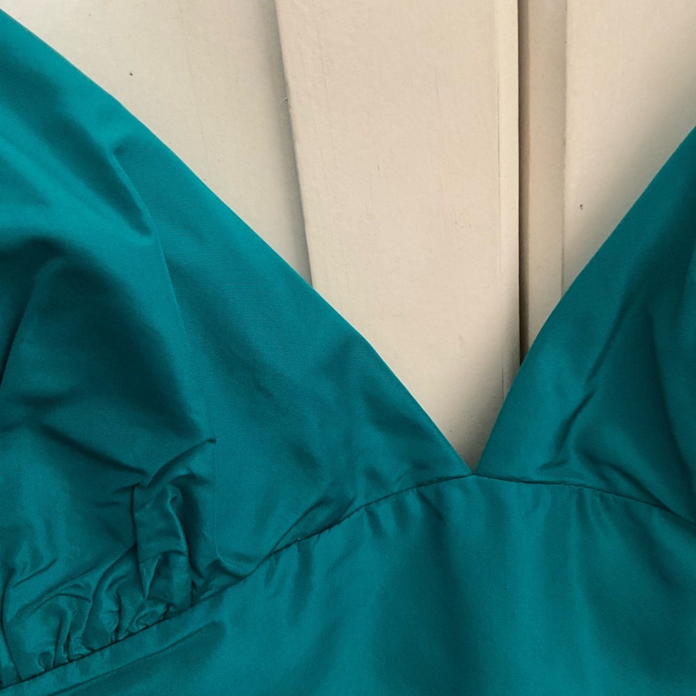Sz8 J. Crew Adrienne Dress in Peacock - Picture 5 of 8